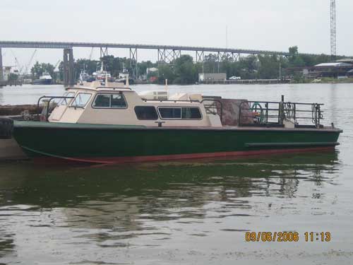 Aluminum Crewboat hydraulic steering government owned